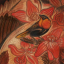 Gaston SUISSE (1896-1988) - Ignicolore dans un décor stylisé. Vers 1925.